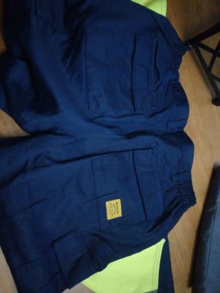 Pantalón  trabajo beework azul marino con reflecta
