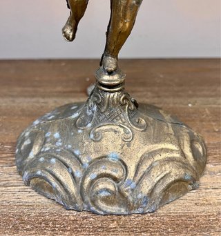 Candelabro francés con amorcillo, c. 1900