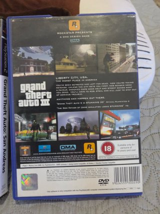 GTA San Andreas + GTA 3 PS2