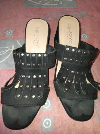 Sandalias Joyca Ante Negro Talla 37