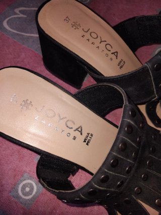 Sandalias Joyca Ante Negro Talla 37