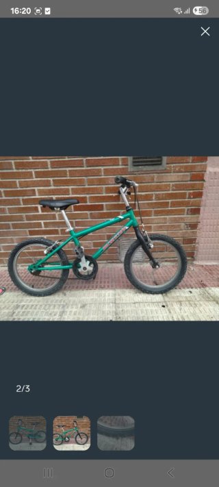 Bicicleta BMX verde