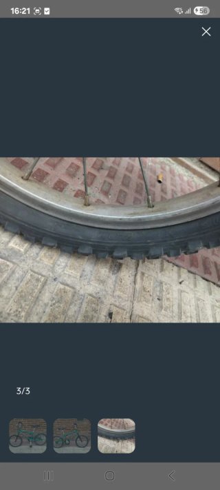 Bicicleta BMX verde