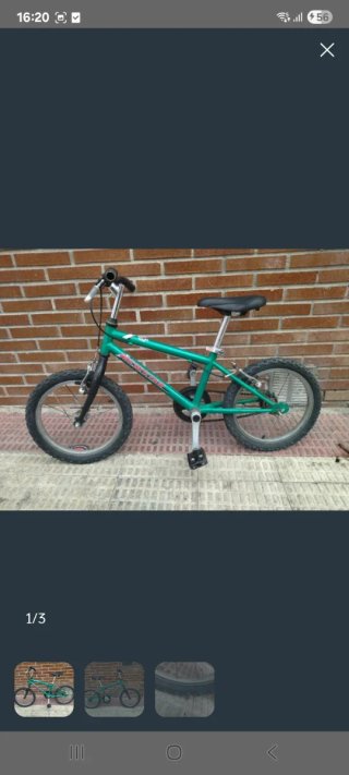 Bicicleta BMX verde