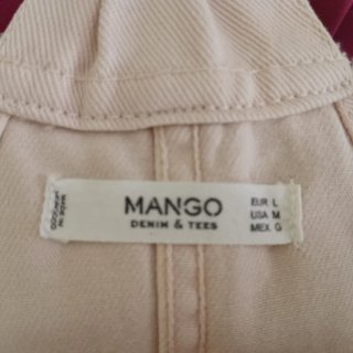 Peto falda vaquero Mango rosa Talla L