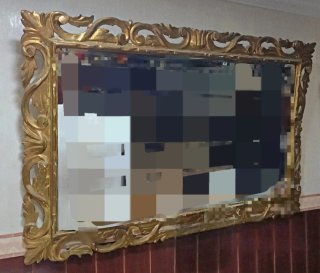 Espejo Antiguo Dorado