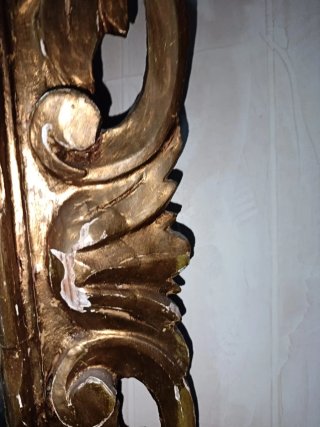 Espejo Antiguo Dorado