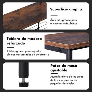 Perchero Zapatero Madera y Metal