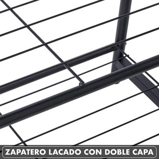 Perchero Zapatero Madera y Metal