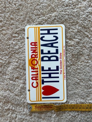 Targa Decorativa California I Love The Beach
