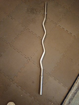 Barra Z Cromada para Gimnasio