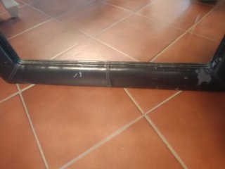 Espejo de pared cuerpo entero de polipiel marron