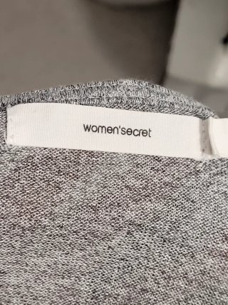 Vestido plateado women'secret, talla M
