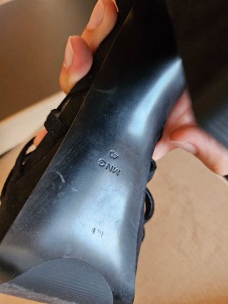Sandalias Mango Tacón Plataforma Negra