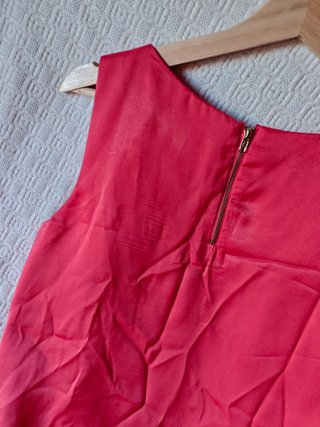 Vestido tirantes Mango talla m color rojo naranja
