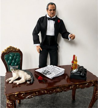 Figura Vito Corleone Custom El Padrino escala 1/6