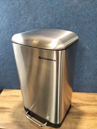 Cubo de Basura SONGMICS 30L Acero Inox Pedal