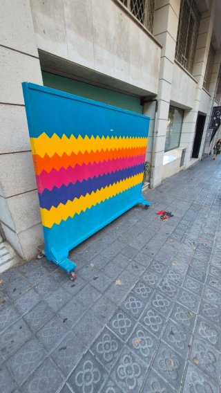 Separador de ambiente con ruedas