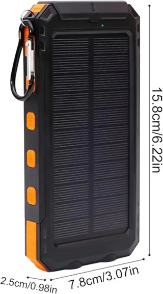 Power Bank Solar Naranja
