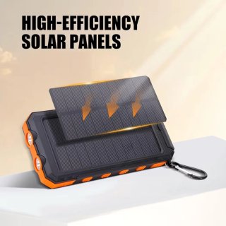 Power Bank Solar Naranja