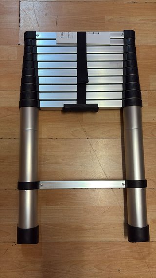 Escalera Telescópica Aluminio 3.2m Nueva