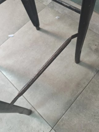Taburete alto madera y metal