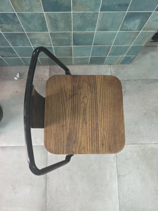 Taburete alto madera y metal