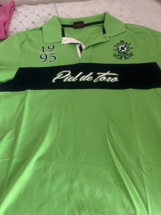 Polo Piel de Toro Hombre Verde