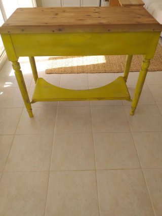 Mesa auxiliar vintage rústica