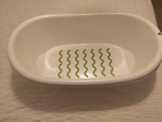 Bañera bebé con diseño ondulado