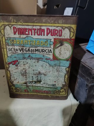 Lata Antigua Pimentón Puro El Crucero