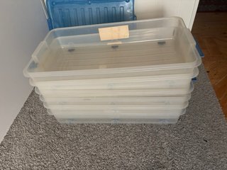 Cajas de plástico transparentes con tapa