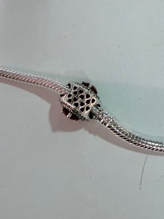 Conjunto Pandora Pulsera, Charm y Anillo Corazón