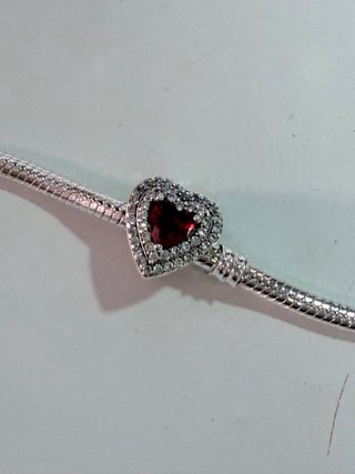 Conjunto Pandora Pulsera, Charm y Anillo Corazón