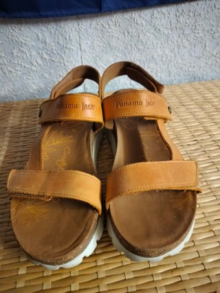 Sandalias Panama Jack Mujer Beige/Marrón