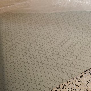 Escritorio Cristal Ikea + 2 Caballetes Negros