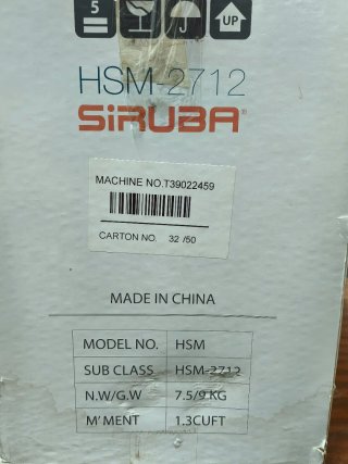 Máquina de coser Siruba HSM-2712