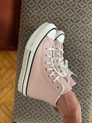 Converse piel forro borreguito talla 35