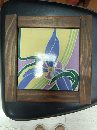 Azulejo Cerámico Decorativo Vintage Flor