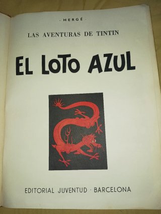 "El Loto Azul" comics de Tintín
