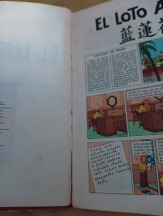 "El Loto Azul" comics de Tintín