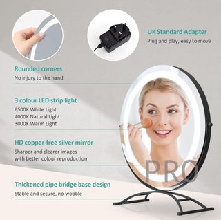 Espejo de tocador con luz led - Emke