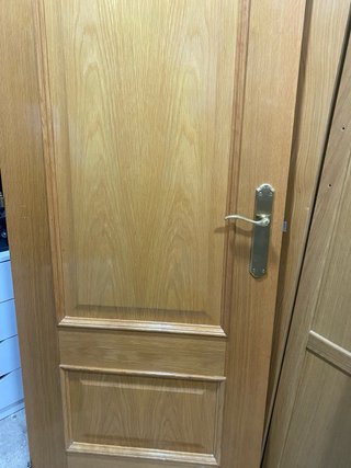 Puerta interior madera roble maciza
