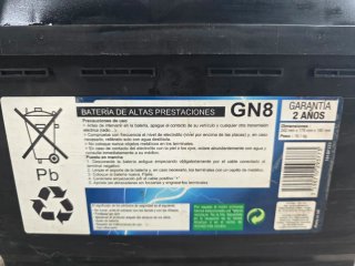 Batería Coche 62Ah 540A GN8