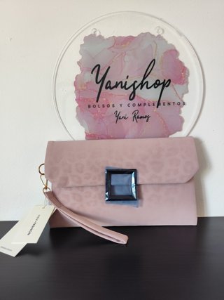 Bolso de mano rosa