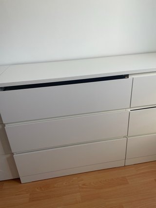 Cómoda Malm 6 Cajones Ikea Blanca