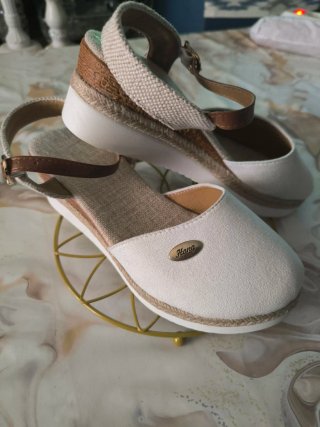 Cuñas Esparto Mujer Blancas