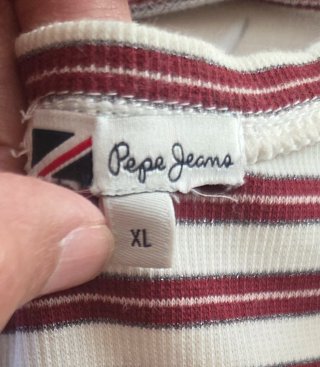 Camiseta , Pepe Jeans Rayas Mujer Corta de cintura