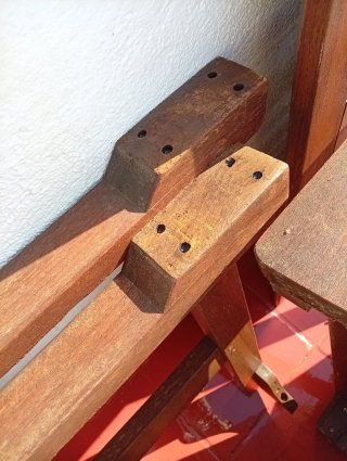 Mesa madera terraza exterior