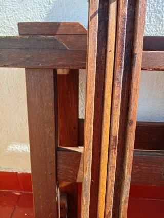 Mesa madera terraza exterior